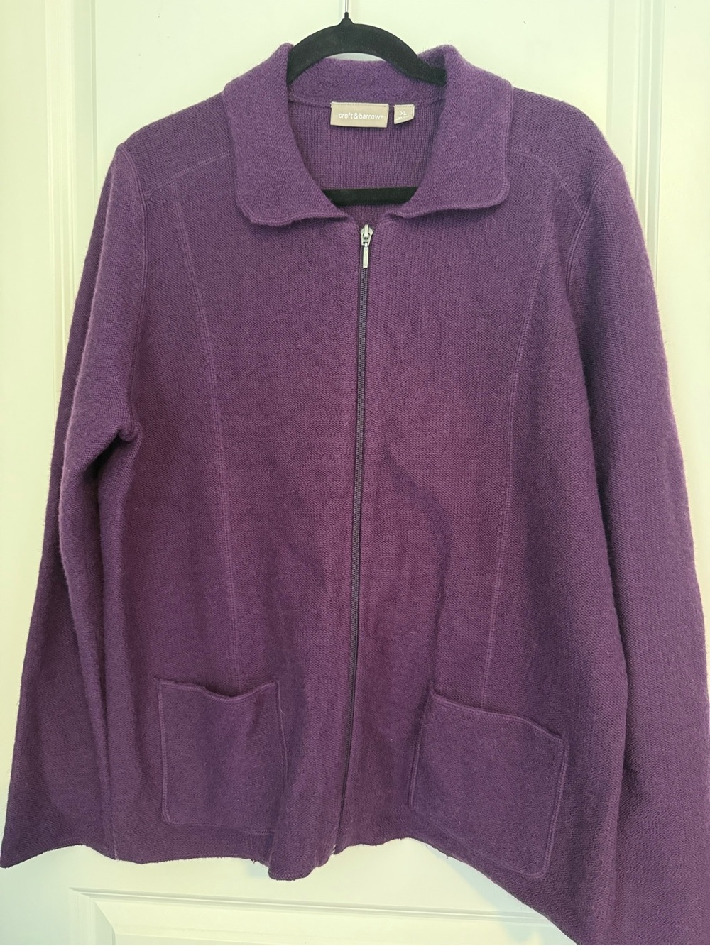 Croft & Barrow 100% Wool Full-Zip Women's Jacket